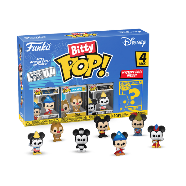 Bitty Pop! Disney: Disney Classic - Sorcerer Mickey 4PK