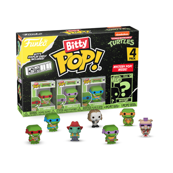 Bitty Pop! Tv: Teenage Mutant Ninja Turtle - 8-Bit 4pk