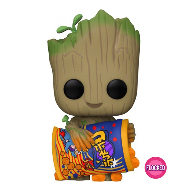 Pop! Marvel: I Am Groot - Groot w/ Cheese Puffs (FL)(Exc)