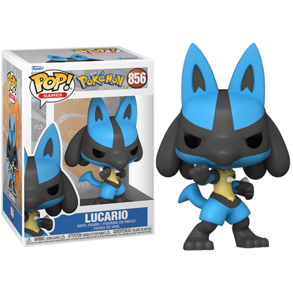 FUNKO POP! POKEMON CENTER LUCARIO PEARLESCENT #856