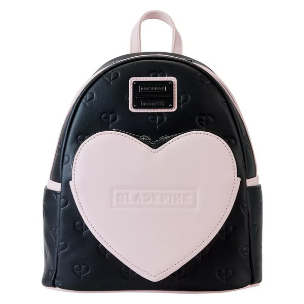 Loungefly! Leather: Blackpink All-over-print Heart Mini Backpack
