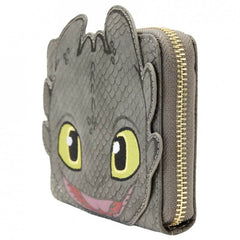 Loungefly! Wallet: How To Train Your Dragon Toothless Cosplay Zip Around Wallet