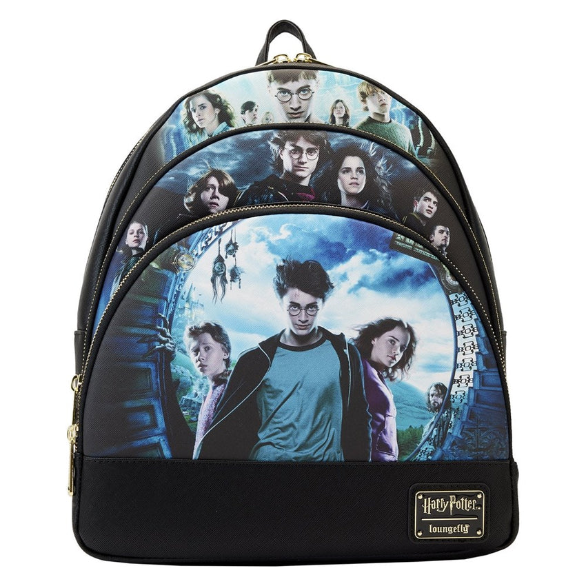 Loungefly! Leather: Harry Potter Trilogy Series 2 Triple Pocket Mini Backpack