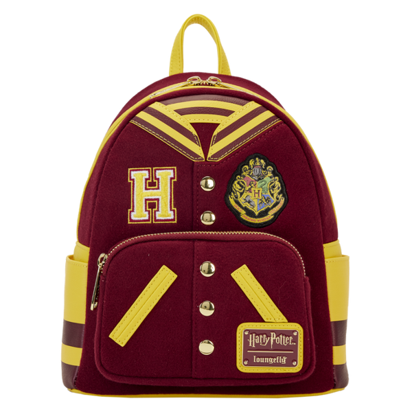 Loungefly! Leather: Harry Potter Gryffindor Varsity Mini Backpack