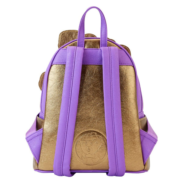 Loungefly! Leather: Marvel Shine Thanos Gauntlet Mini Backpack