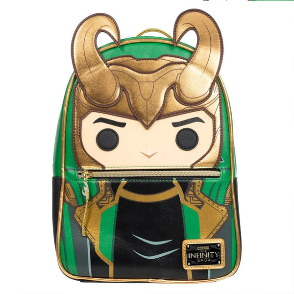 Loungefly! Leather: Marvel Loki Pop Cosplay Mini Backpack