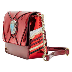 Loungefly! Leather: Marvel Iron Man 15Th Anniversary Cosplay Crossbody Bag
