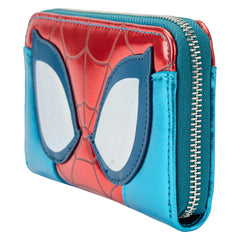 Loungefly! Wallet: Marvel Spider-man Shine Zip Around Wallet
