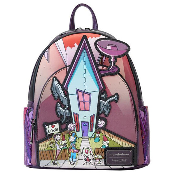 Loungefly! Leather: Nickelodeon Invader Zim Secret Lair Mini Backpack