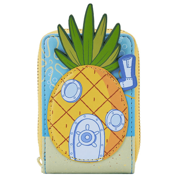 Loungefly! Wallet: Nickelodeon Spongebob Squarepants Pineapple House Accordion Wallet
