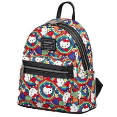 Loungefly! Leather: Hello Kitty Abstract All-Over-Print Mini Backpack