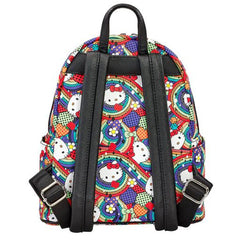 Loungefly! Leather: Hello Kitty Abstract All-Over-Print Mini Backpack