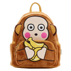 Loungefly! Leather: Sanrio Monkichi Cosplay Mini Backpack