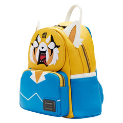 Loungefly! Leather: Sanrio Aggretsuko Two Face Cosplay Mini Backpack