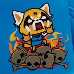 Loungefly! Leather: Sanrio Aggretsuko Two Face Cosplay Mini Backpack