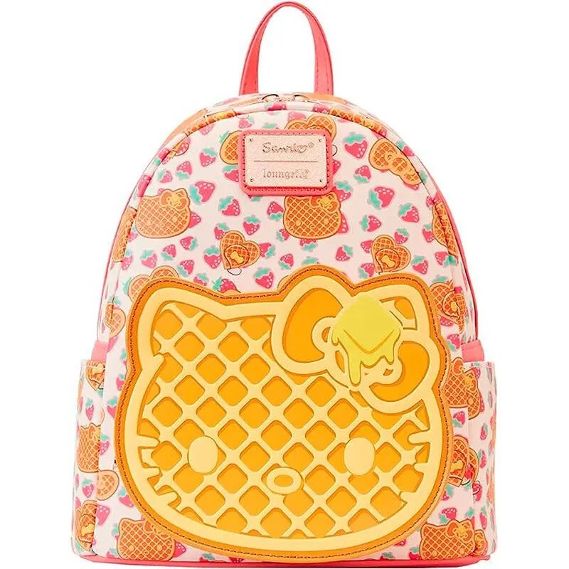 Loungefly! Leather: Sanrio Hello Kitty Breakfast Waffle Mini Backpack