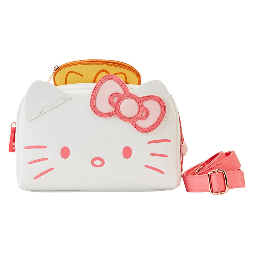 Loungefly! Leather: Sanrio Hello Kitty Breakfast Toaster Crossbody Bag