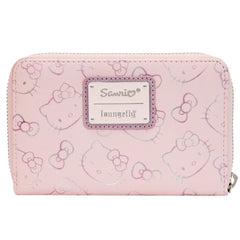 Loungefly! Wallet: Hello Kitty Iridescent Zip Around Wallet