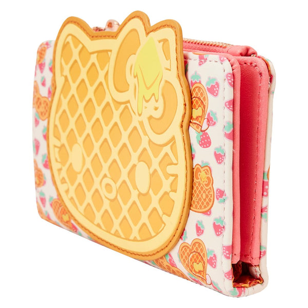 Loungefly! Wallet: Sanrio Hello Kitty Breakfast Waffle Flap Wallet