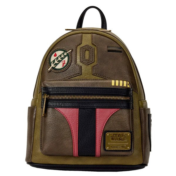 Loungefly! Leather: Star Wars - Boba Fett Mini Backpack