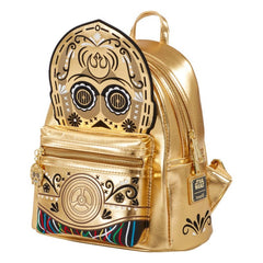 Loungefly! Leather: Star Wars C3PO Cosplay Mini Backpack