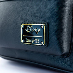 Loungefly! Leather: Disney Sequin Minnie Mouse Black Trim