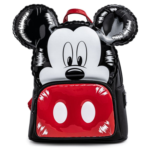 Loungefly! Leather: Disney - Mickey Mouse Balloon Cosplay Mini Backpack