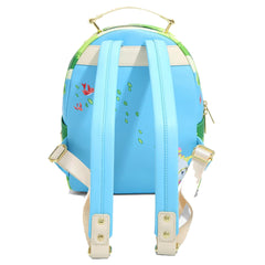 Loungefly! Leather: Disney Beauty and the Beast Deboss Leaves Mini Backpack