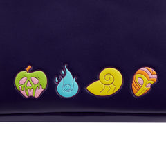 Loungefly! Leather: Disney Villains - Triple Pocket Glow In The Dark Mini Backpack