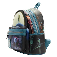 Loungefly! Leather: Disney - The Nightmare Before Christmas Final Frame Mini Backpack