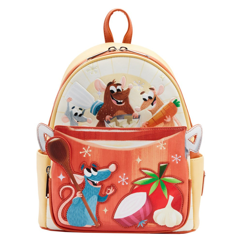 Loungefly! Leather: Disney Pixar Moments - Ratatouille Cooking Pot Mini Backpack