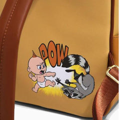 Loungefly! Leather: Disney Pixar Incredibles Jack Jack Cookie Mini Backpack