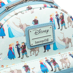 Loungefly! Leather: Disney Frozen Group All-Over-Print Backpack