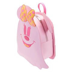 Loungefly! Leather: Disney - Pastel Ghost Minnie Glow in the Dark Mini Backpack