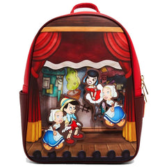 Loungefly! Leather: Disney Pinocchio Stage Moving Mini Backpack