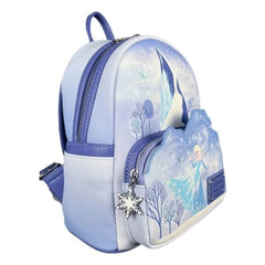 Loungefly! Leather: Disney Frozen Elsa Castle with Olaf Backpack