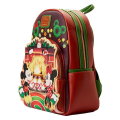 Loungefly! Leather: Disney - Mickey and Minnie Hot Cocoa Fireplace Mini Backpack