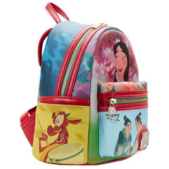 Loungefly! Leather: Disney Mulan Princess Scene Mini Backpack