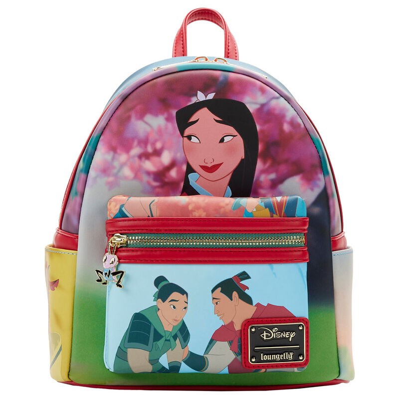 Loungefly! Leather: Disney Mulan Princess Scene Mini Backpack