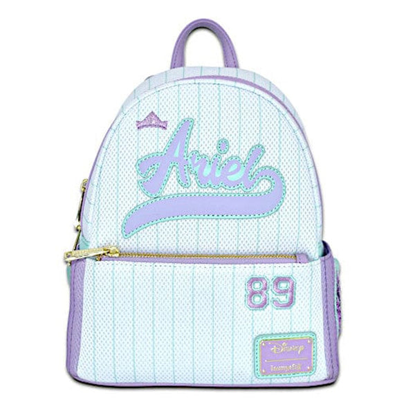 Loungefly! Leather: Disney Ariel Jersey Cos Mini Backpack