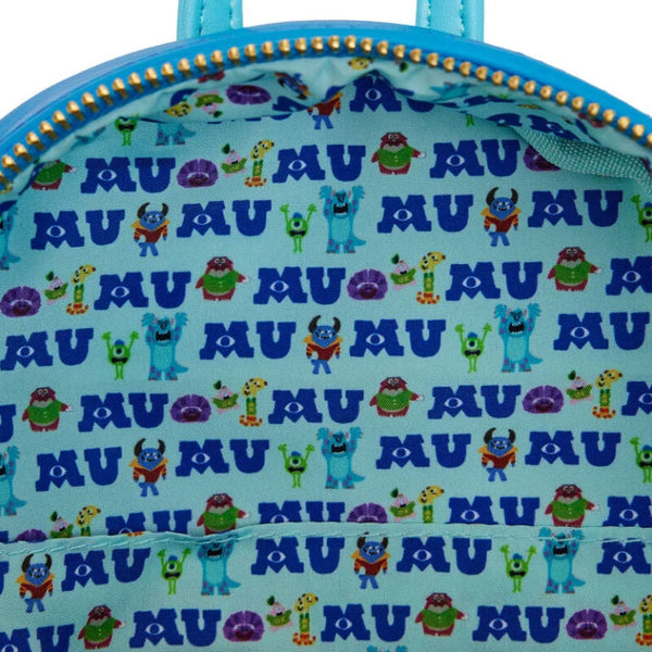 Loungefly! Leather: Disney Pixar Monsters University Scare Games Mini Backpack