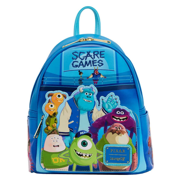 Loungefly! Leather: Disney Pixar Monsters University Scare Games Mini Backpack