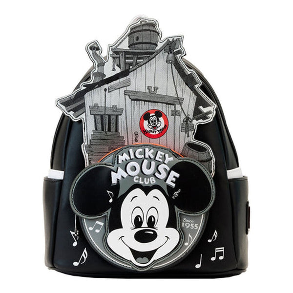 Loungefly! Leather: Disney 100Th Mickey Mouse Club Mini Backpack