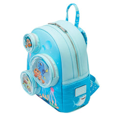Loungefly! Leather: Disney Finding Nemo 20Th Anniversary Bubble Pockets Mini Backpack
