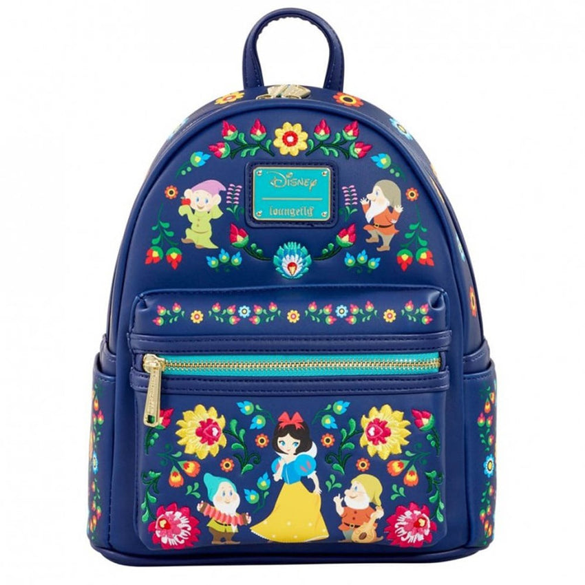 Loungefly! Leather: Disney Snow White Folklore Mini Backpack