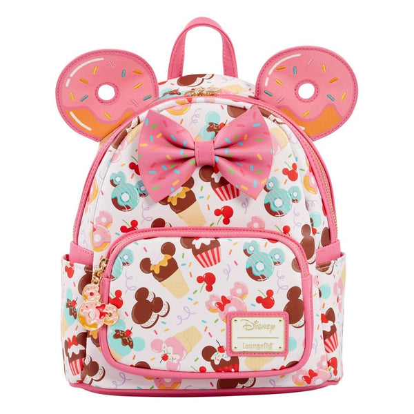 Loungefly! Leather: Disney Cupcake And Donuts All-over-print Mini Backpack