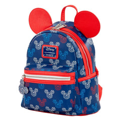 Loungefly! Leather: Disney Patriotic Mickey Mini Backpack