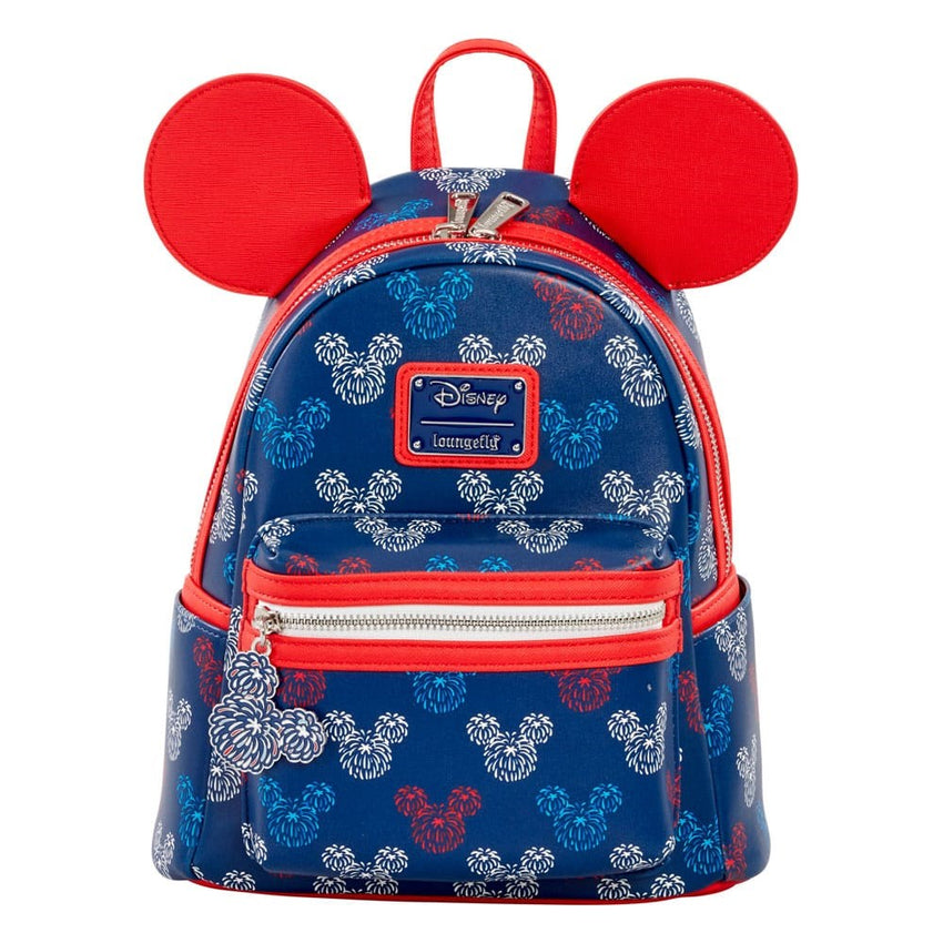 Loungefly! Leather: Disney Patriotic Mickey Mini Backpack