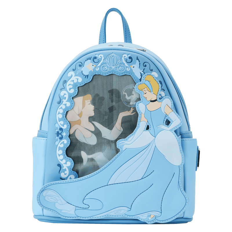 Loungefly! Leather: Disney Cinderella Princess Lenticular Series Mini Backpack