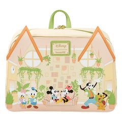 Loungefly! Leather: Disney Mickey Friends Home Planters Mini Backpack